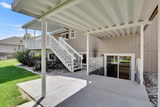 2019 S Saint Charles Rd, Veradale, WA 99037 - view of patio / terrace with stairs