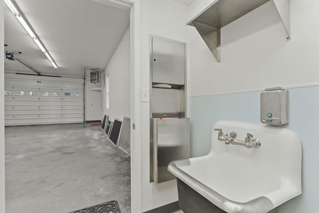 4045 Maple St, Loon Lake, WA 99148 - garage with a sink