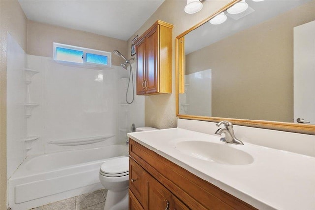 1707 S Early Dawn Dr, Spokane Valley, WA 99037 - full bath with vanity, shower / washtub combination, and tile patterned floors