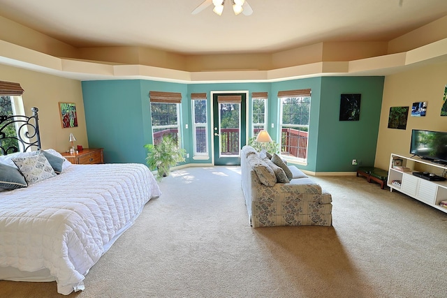 16303 S Cheney-Spokane Rd, Cheney, WA 99004 - bedroom featuring access to exterior and carpet floors