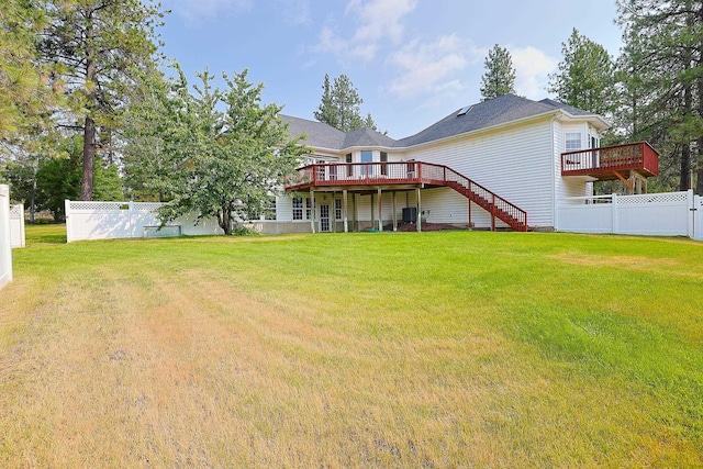 16303 S Cheney-Spokane Rd, Cheney, WA 99004 - rear view of property featuring a deck and stairs