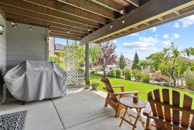 8814 E Clearview Ln, Spokane, WA 99217 - view of patio featuring a grill
