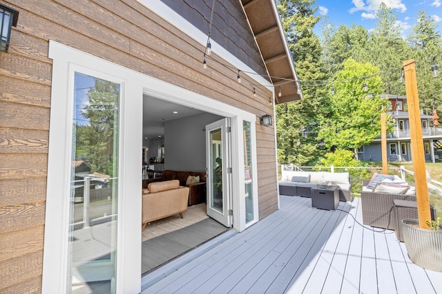4171 S Westway Dr, Coeur D Alene, ID 83814 - wooden deck with an outdoor hangout area