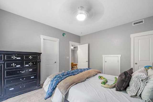 4171 S Westway Dr, Coeur D Alene, ID 83814 - carpeted bedroom with a ceiling fan