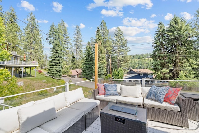 4171 S Westway Dr, Coeur D Alene, ID 83814 - deck featuring an outdoor hangout area