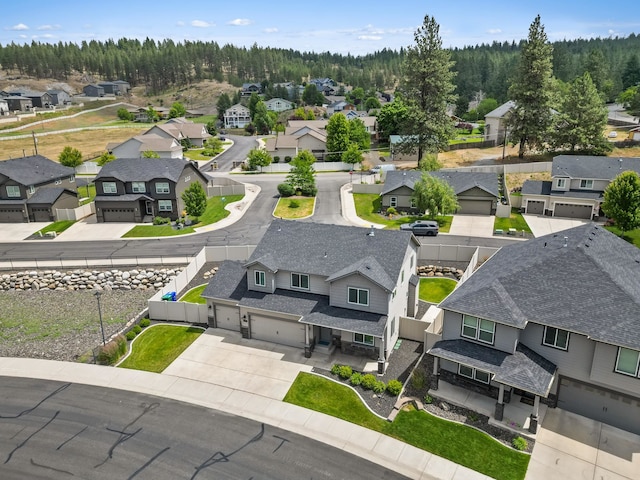 4813 S Lapwai Ln, Spokane, WA 99206 - aerial perspective of suburban area featuring a forest