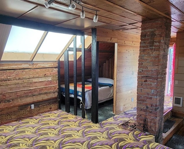 1528 E Boone Ave, Spokane, WA 99202 - bedroom featuring wooden walls