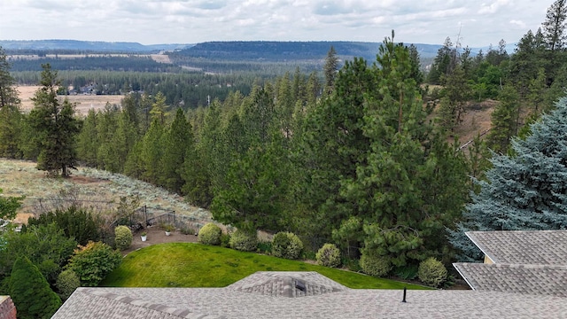 10207 N Comanche Dr, Spokane, WA 99208 - mountain view with a heavily wooded area