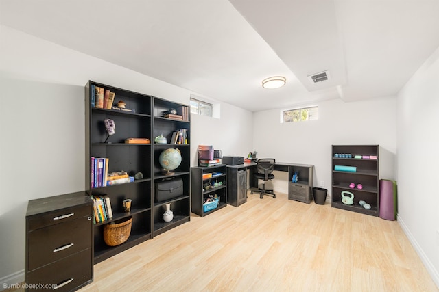 224 W Hoerner Ave, Spokane, WA 99218 - home office featuring wood finished floors and baseboards