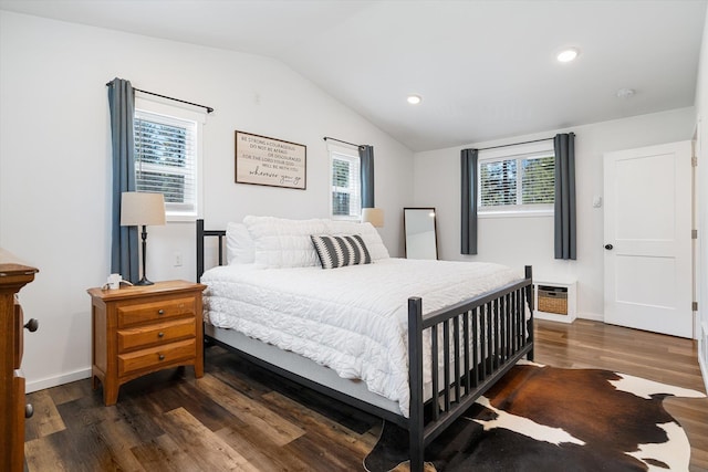3 W Montgomery Rd, Deer Park, WA 99006 - bedroom with vaulted ceiling, wood finished floors, and recessed lighting