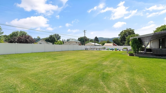 709 W Clay Ave, Chewelah, WA 99109 - fenced yard with a mountain view