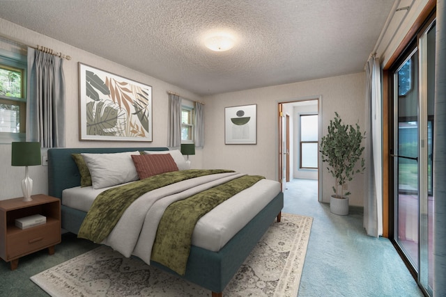4112 S Hogan St, Spokane, WA 99203 - carpeted bedroom featuring a textured ceiling