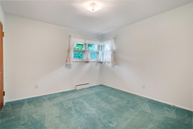 4112 S Hogan St, Spokane, WA 99203 - carpeted spare room featuring a baseboard heating unit and baseboards