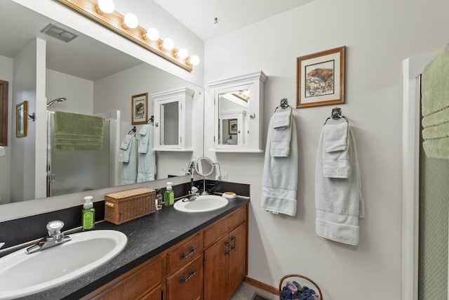 13614 N Minihdoka Trl, Spokane, WA 99208 - full bathroom with a shower stall and double vanity