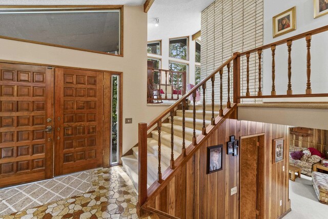 13614 N Minihdoka Trl, Spokane, WA 99208 - staircase featuring recessed lighting