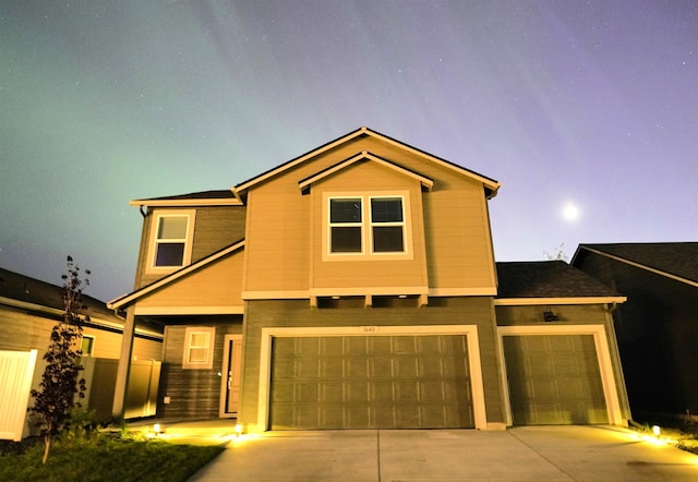 3640 S Clinton Rd, Spokane Valley, WA 99206 - view of front of home with driveway and an attached garage