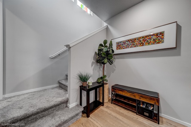 3640 S Clinton Rd, Spokane Valley, WA 99206 - staircase with wood finished floors