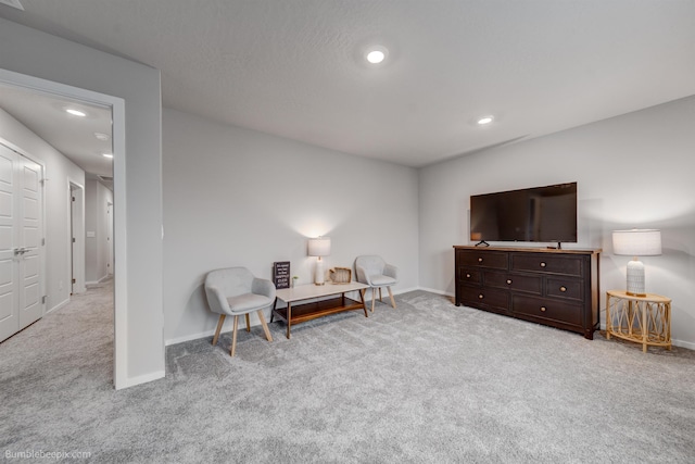 3640 S Clinton Rd, Spokane Valley, WA 99206 - sitting room featuring carpet floors and recessed lighting
