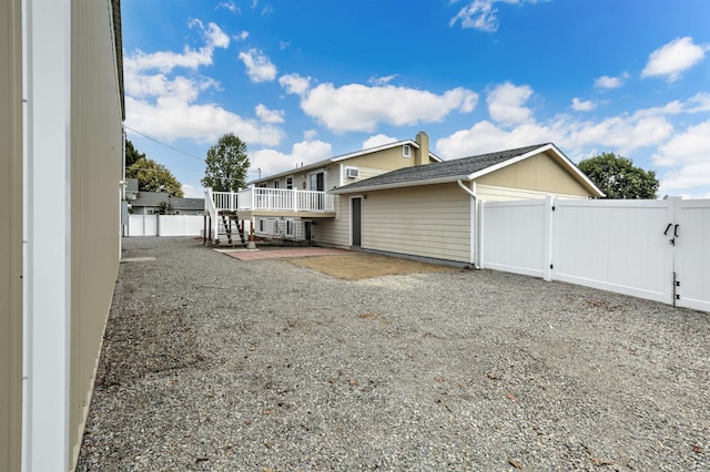 18306 E 3rd Ave, Greenacres, WA 99016 - back of property featuring a fenced backyard and a gate