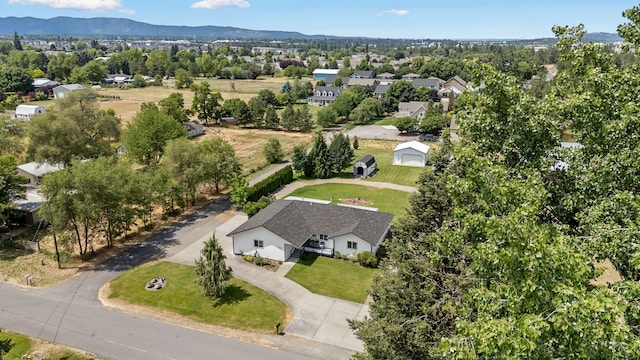 2223 N Long Rd, Greenacres, WA 99016 - aerial view of property and surrounding area with a mountain backdrop