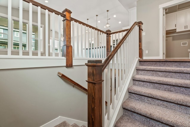 20219 E 11th Ave Unit 20219E 11Th, Greenacres, WA 99016 - stairs featuring recessed lighting and carpet