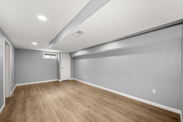 3623 W Longfellow Ave, Spokane, WA 99205 - basement with wood finished floors and recessed lighting