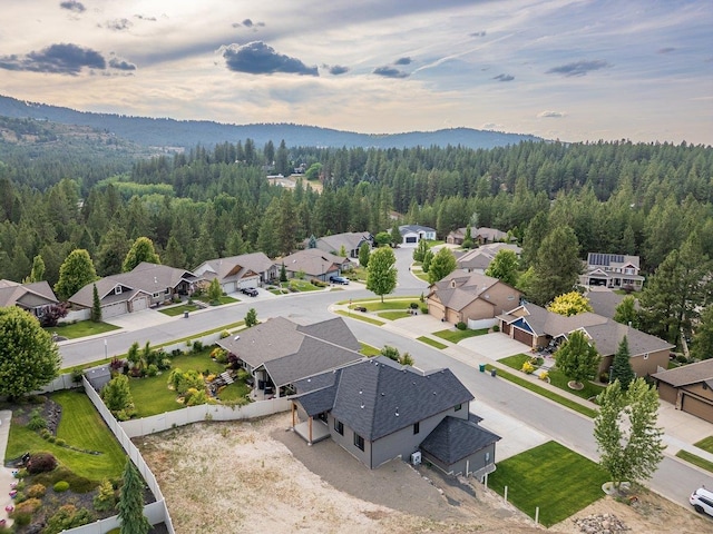 11208 E Rimrock Ln, Spokane Valley, WA 99206 - aerial perspective of suburban area featuring a heavily wooded area