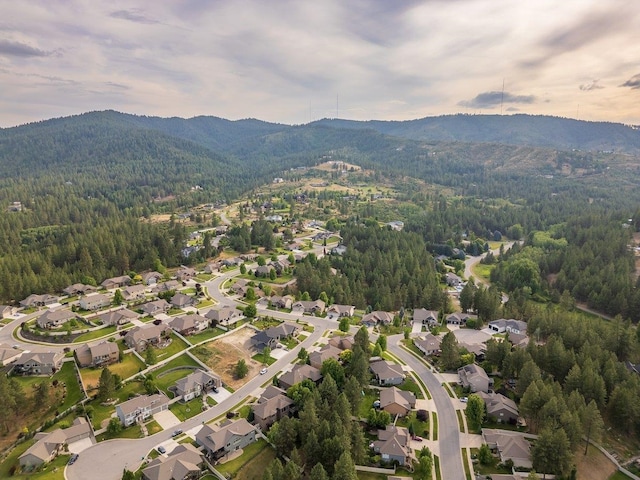11208 E Rimrock Ln, Spokane Valley, WA 99206 - aerial view of property and surrounding area with a mountain backdrop and nearby suburban area