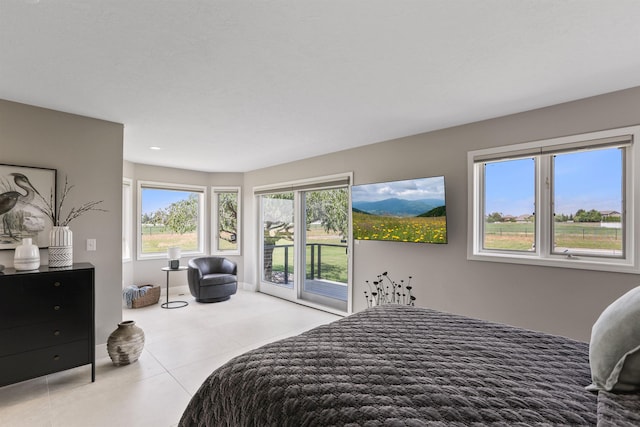 2804 W Johannsen Rd, Spokane, WA 99208 - bedroom with access to exterior and tile patterned floors
