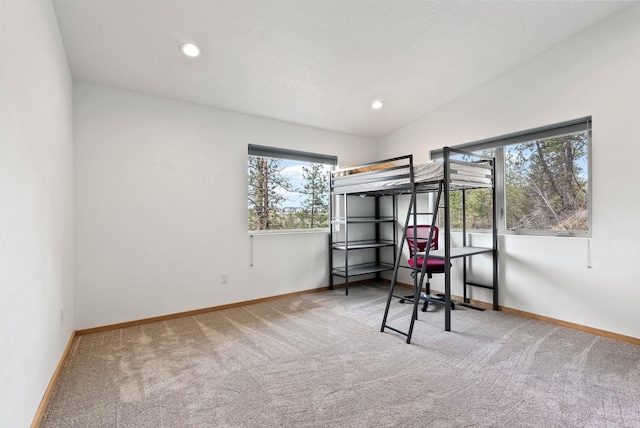2435 W Riverside Ave, Spokane, WA 99201 - bedroom with carpet floors, a desk, and recessed lighting