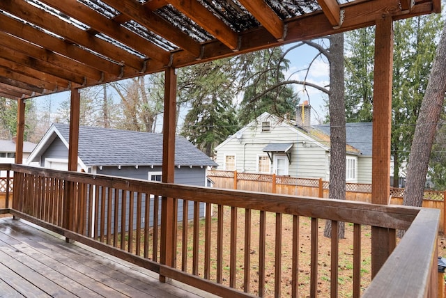 107 E 29th Ave, Spokane, WA 99203 - wooden terrace with a pergola