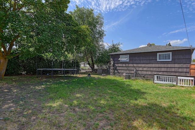 2804 E Marshall Ave, Spokane, WA 99207 - view of yard featuring a trampoline