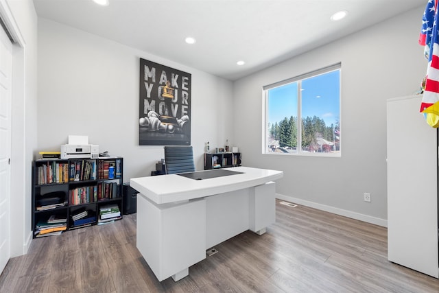 11625 N Alberta Ln, Spokane, WA 99218 - office with wood finished floors and recessed lighting