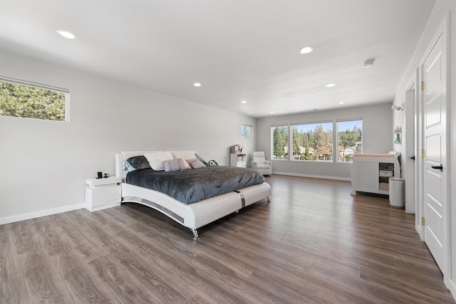 11625 N Alberta Ln, Spokane, WA 99218 - bedroom with recessed lighting and dark wood-style flooring