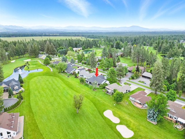5159 W Village Blvd, Rathdrum, ID 83858 - aerial perspective of suburban area featuring a water and mountain view and a golf club