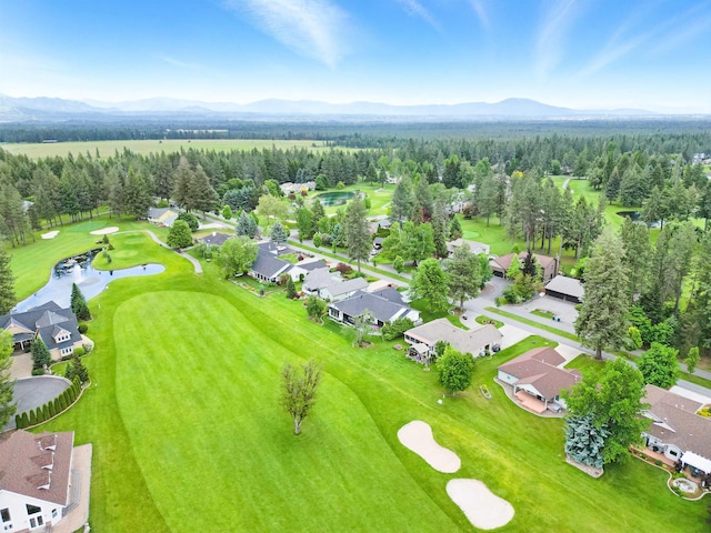 5159 W Village Blvd, Rathdrum, ID 83858 - aerial view of residential area with a water and mountain view and a golf club