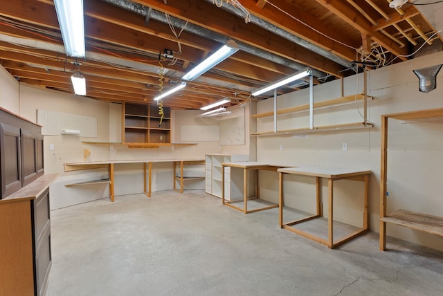 3810 E Evan Ln, Colbert, WA 99005 - unfinished below grade area featuring a workshop area