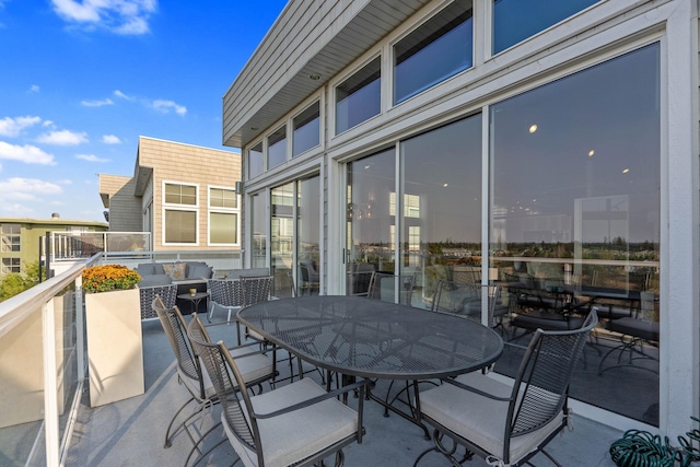 2230 W Riverside Ave # 302, Spokane, WA 99201 - balcony with outdoor dining space