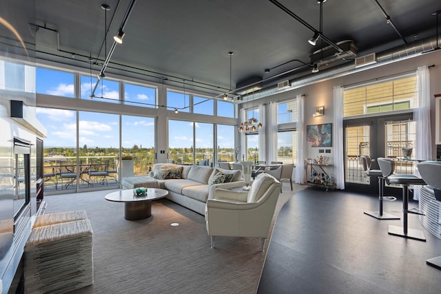 2230 W Riverside Ave # 302, Spokane, WA 99201 - living room with a towering ceiling and plenty of natural light