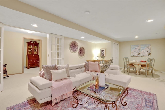 4402 S Saint Andrews Ln, Spokane, WA 99223 - carpeted living room with recessed lighting
