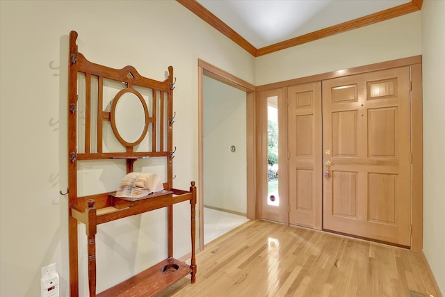 4402 S Saint Andrews Ln, Spokane, WA 99223 - entrance foyer with wood finished floors and crown molding