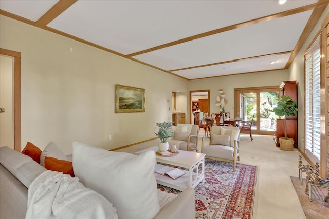 4402 S Saint Andrews Ln, Spokane, WA 99223 - living room featuring light carpet and baseboards