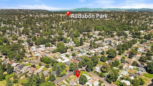3307 W Euclid Ave, Spokane, WA 99205 - aerial overview of property's location with a mountainous background