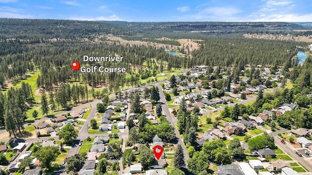 3307 W Euclid Ave, Spokane, WA 99205 - aerial view of property's location with nearby suburban area