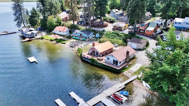 22704 E Park Beach Rd, Newman Lake, WA 99025 - aerial view of residential area featuring a large body of water