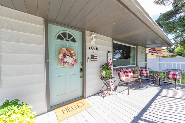 1018 N Fox Rd, Spokane Valley, WA 99206 - view of wooden porch