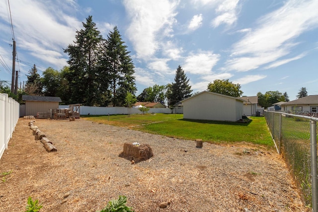 1018 N Fox Rd, Spokane Valley, WA 99206 - fenced backyard featuring a shed