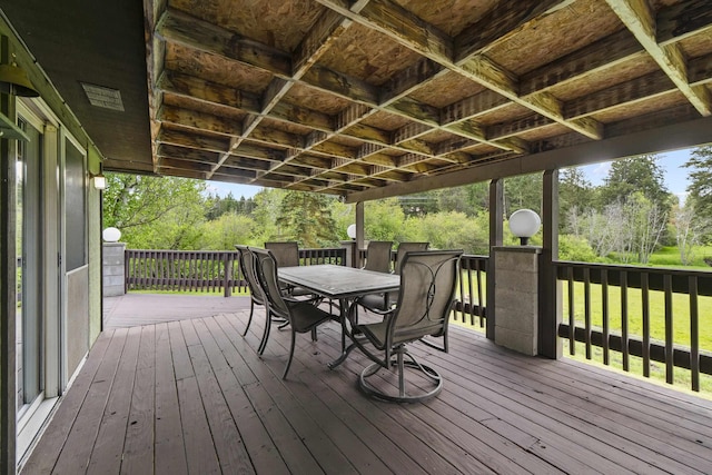 15906 N Forker Rd, Spokane, WA 99217 - deck featuring outdoor dining area