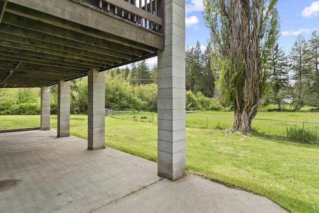 15906 N Forker Rd, Spokane, WA 99217 - fenced backyard with a patio area