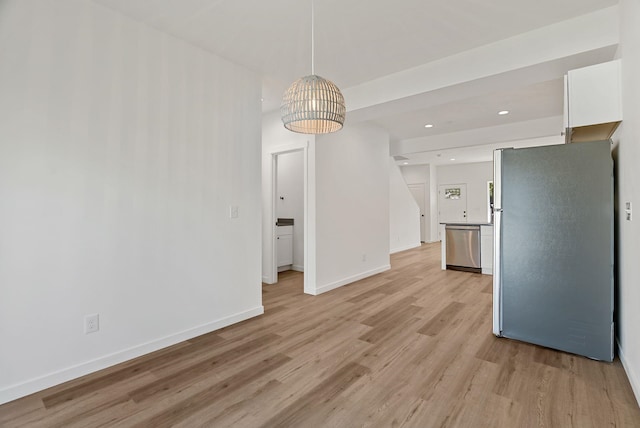 2321 E 7th Avenue 2323E 7Th Ave, Spokane, WA 99202 - unfurnished dining area with light wood finished floors and recessed lighting